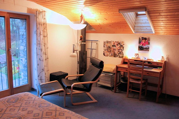 Zimmer des Ferienhauses bei Locarno