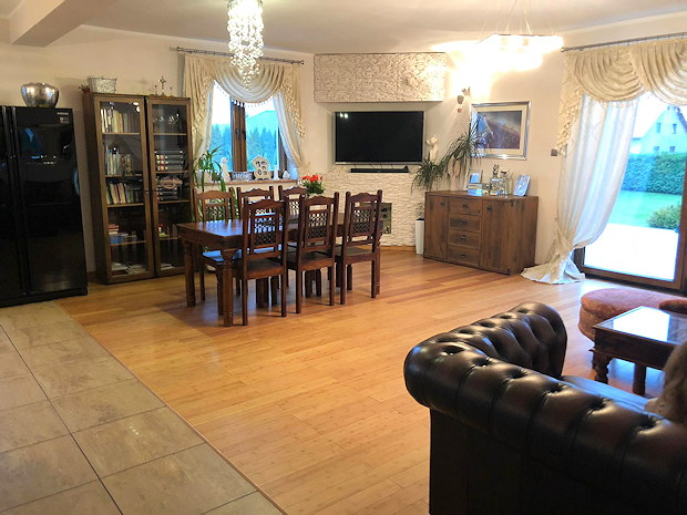 Wohnzimmer der Villa