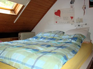 Schlafzimmer im Dachgeschoss des Hauses in Gulpen-Wittem Limburg