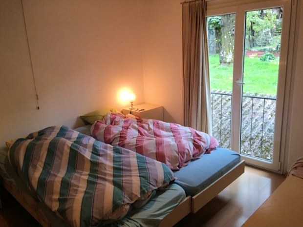 Schlafzimmer vom Apartment in Brissago