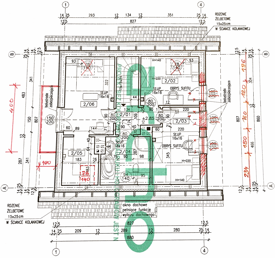 Obergeschoss vom Ferienhaus in Nienadowka bei Sokolow Malopolski Polen
