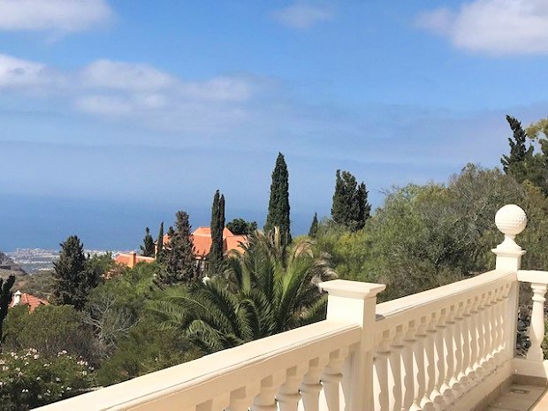 Ausblick vom Balkon des Einfamilienhauses in Arona Teneriffa