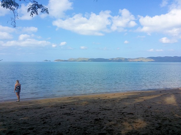 Strand unweit der Ferienhuser im Resort auf Busuanga