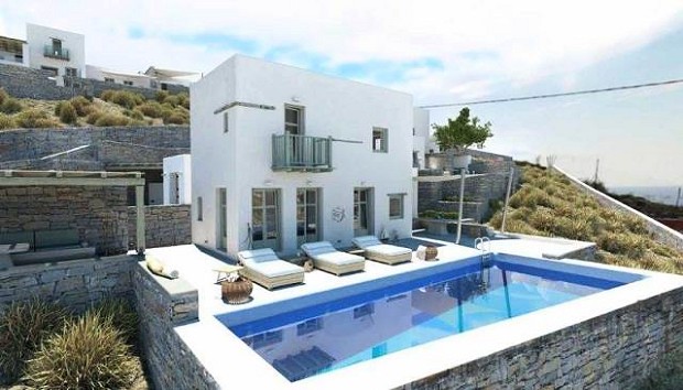 modernes Ferienhaus auf Paros
