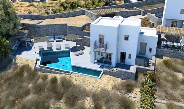 Haus mit Pool auf der Insel Paros Griechenland