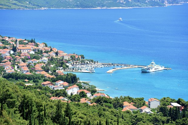 Yachthafen von Orebic Peljesac in Kroatien