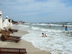 Strand vom Schwarzen Meer bei Costenesti Rumnien