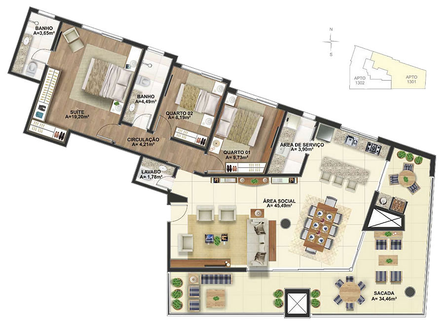 weiteres Apartment in Estreito Florianopolis Brasilien weiteres Apartment in Estreito Florianopolis Brasilien