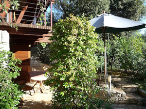 Garten der Villa in Rovinj Kroatien