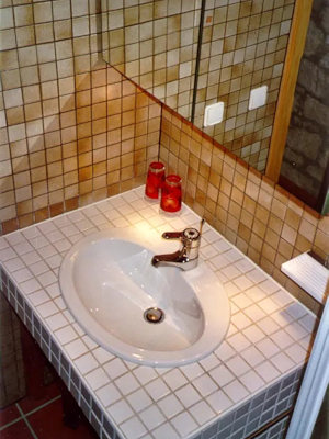 Badezimmer des Einfamilienhauses