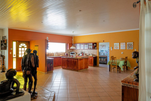 Wohnzimmer vom Ferienhaus in Namibia