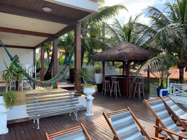 Pooldeck vom Wohnhaus in Brasilien