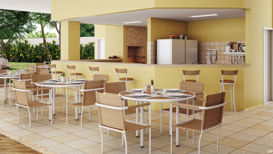 Pooldeck mit Küche im Condominium Jaguaripe Pooldeck mit Küche im Condominium Jaguaripe