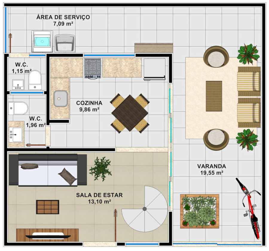 Erdgeschoss eines Wohnhauses Erdgeschoss eines Wohnhauses