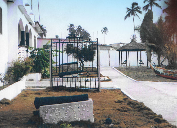 Eingangsbereich vom Ferienhaus in Ghana