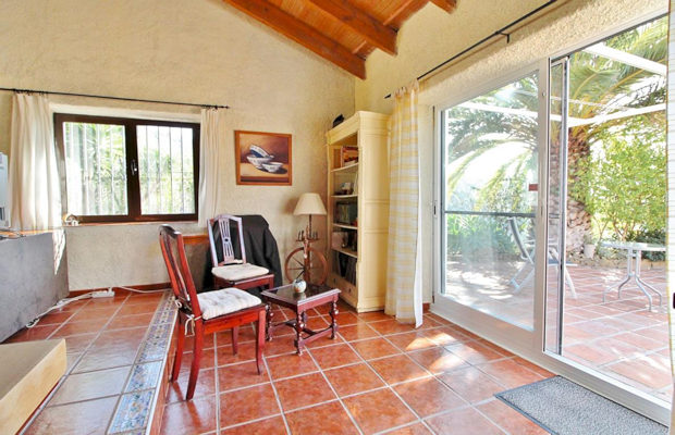 Terrassenaustritt vom Einfamilienhaus