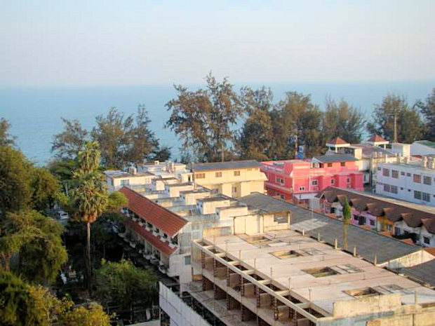 Ausblick der Wohnung auf das Meer in Cha-am