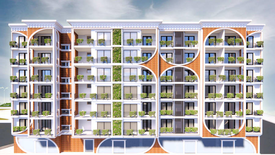 Apartmenthaus mit Wohnungen Apartments in Durres Golem Albanien