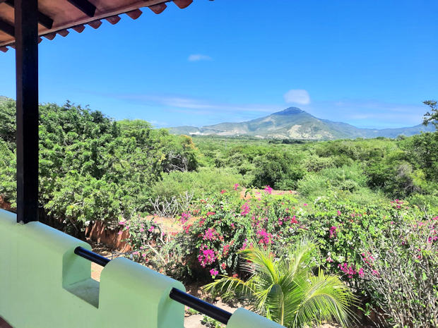 Aussicht von der Terrasse des Hauses auf Isla Margarita
