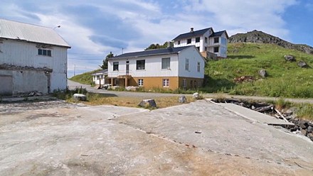 alter Fischfangbetrieb zum Ausbau in Norwegen