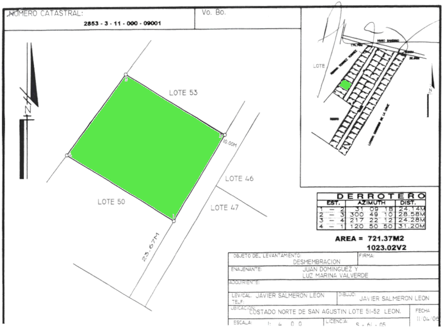 Baugrundstck in Leon Nicaragua