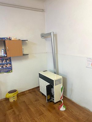 Gasheizung in den Zimmern vom Ausbauhaus