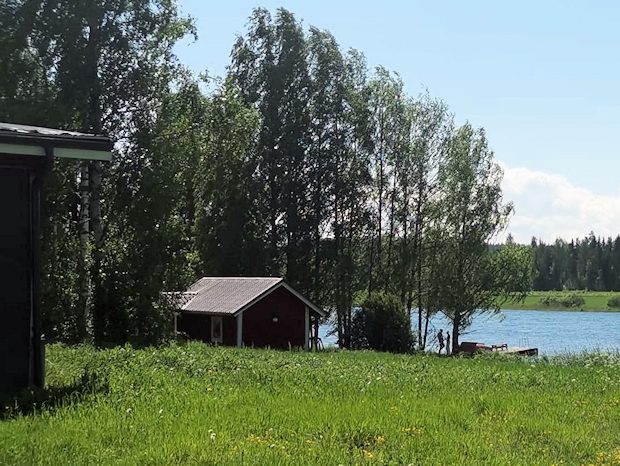 Sauna am See in Finnland