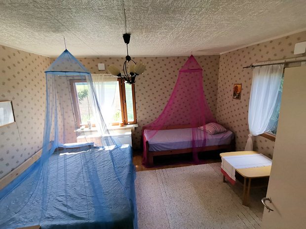 Schlafzimmer vom Haus in Finnland