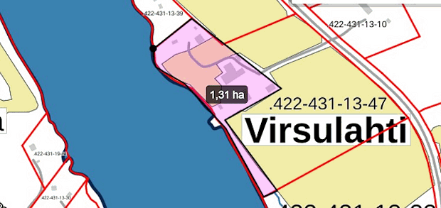 Grundstck des Hauses am See