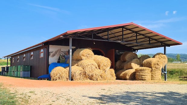 Pferdestall der Apfelplantage in Serbien Pferdestall der Apfelplantage in Serbien