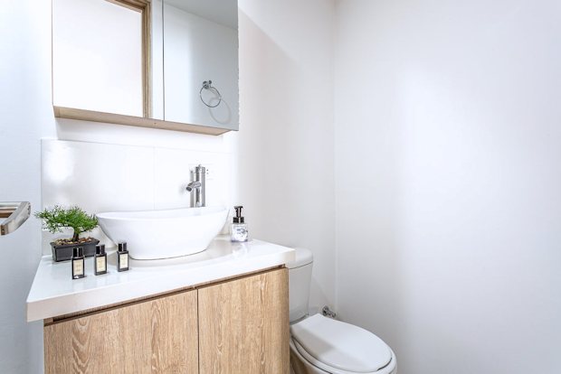 Toilette der Wohnung