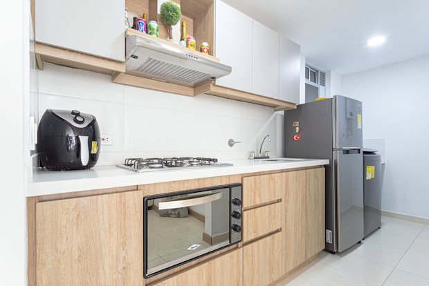 Einbaukche der Wohnung