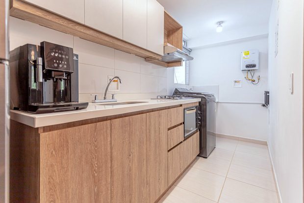 Einbaukche der Wohnung