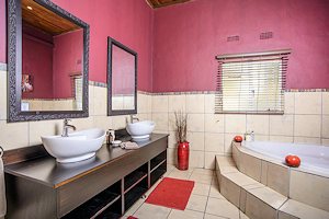 Badezimmer der Lodge