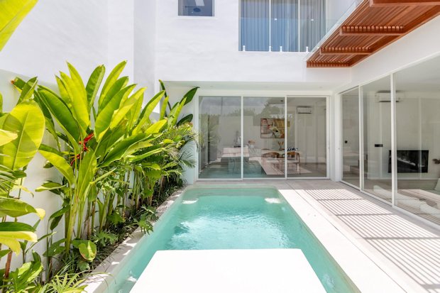 Terrasse vom Haus auf Bali