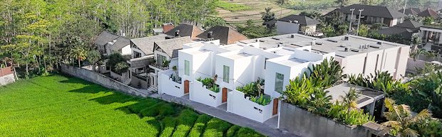 Villa am Reisfeld auf Bali
