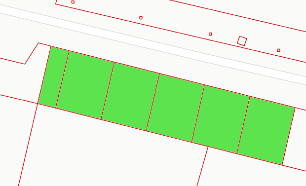 Grenzen der Baugrundst�cke