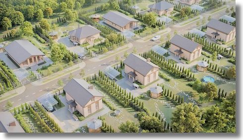 Grundstck fr Einfamilienhuser in Krasnogvardeyskoye Krim