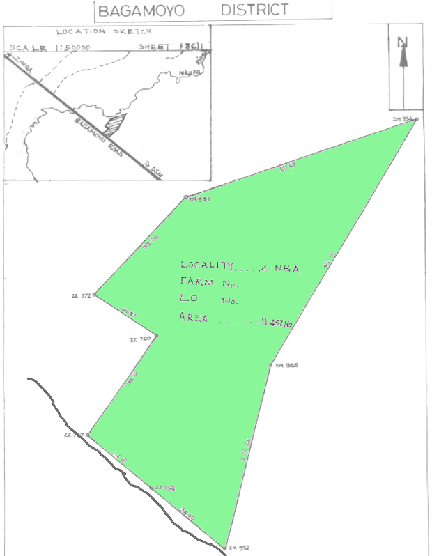 Grundstck Farm Gewerbegrundstck bei Bagamoyo Kerege