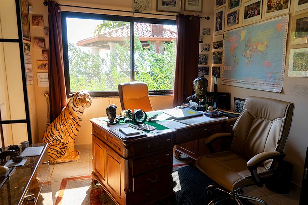 Arbeitszimmer der Villa