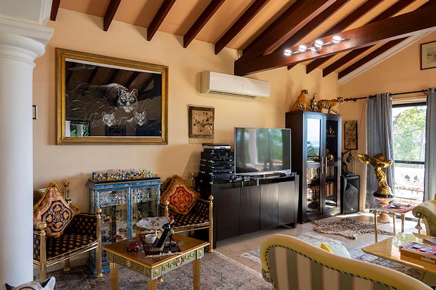 Wohnzimmer der Villa