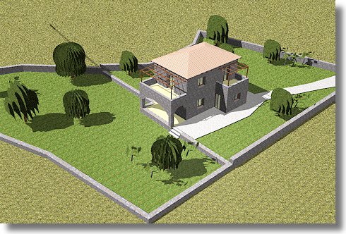 mgliches Haus auf dem Grundstck