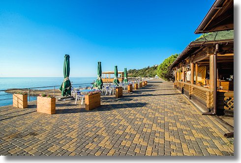 Hotelanlage am Meer im Rajon Aluschta der Halbinsel Krym