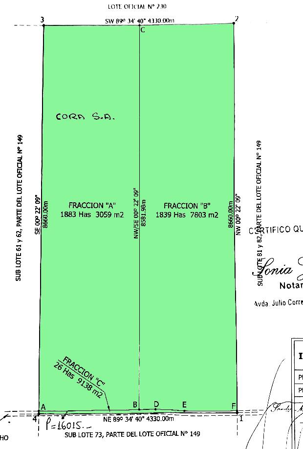 Grundstück für Landwirtschaft im Distrikt Pozo Colorado Paraguay Grundstück für Landwirtschaft im Distrikt Pozo Colorado Paraguay