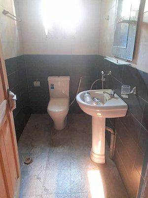 Toilette im Einfamilienhaus