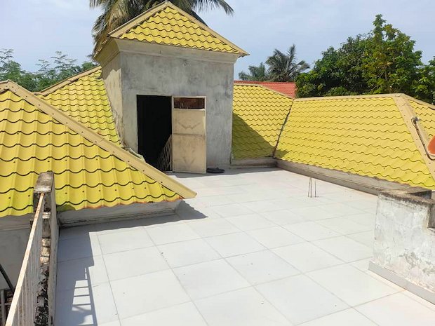 Terrasse auf dem Dach des Hauses in Tranquil Gambia