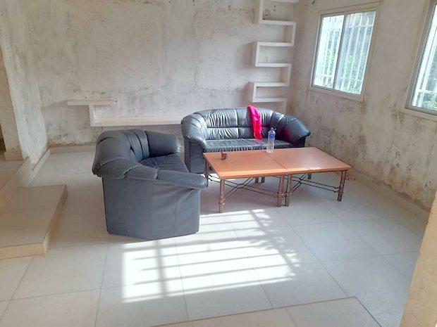 Wohnzimmer vom Einfamilienhaus in Brufut