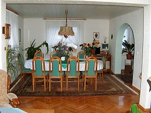 Essbereich der Villa