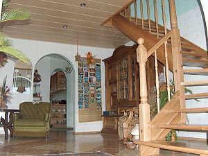 Treppenaufgang in der Villa