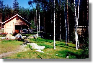 Blockhaus ferienhaus mit See in Finnland bei Multia kaufen